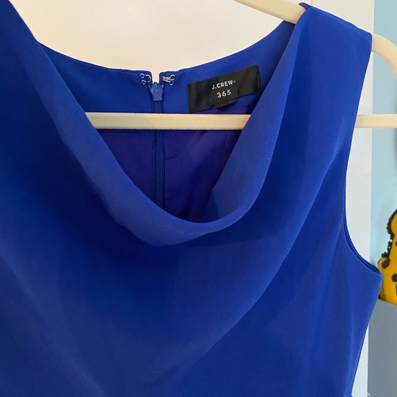 J. Crew cowlneck sheath dress in royal blue - Picture 4 of 5